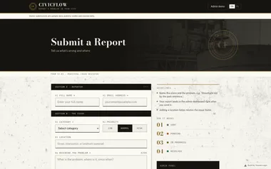 CivicFlow: Resident issue reports for local government