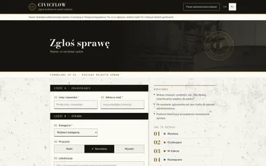 CivicFlow: Zgłoszenia mieszkańców dla gmin
